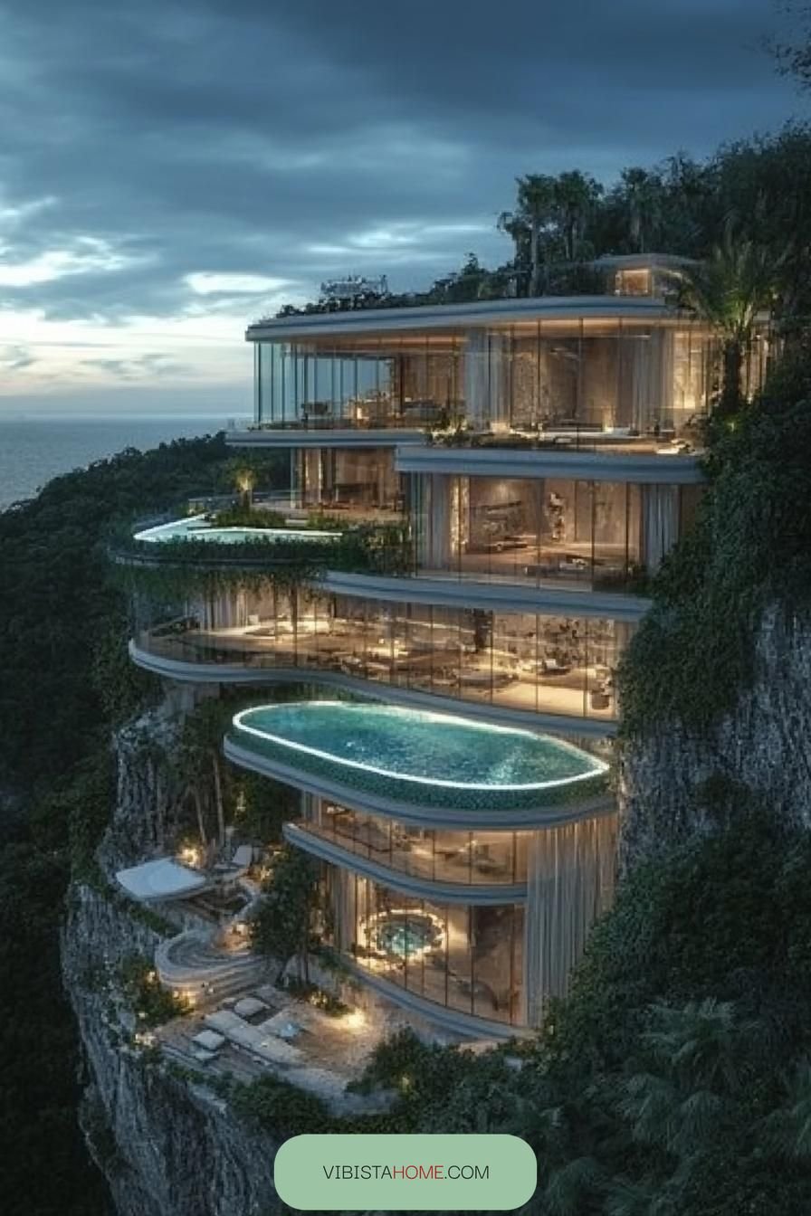 Cliffside Mansion With Floating Glass Walls - photo 3