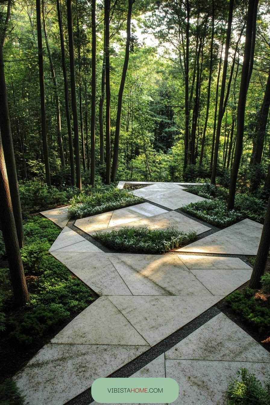 Garden Pathways With Geometric Shapes - photo 2