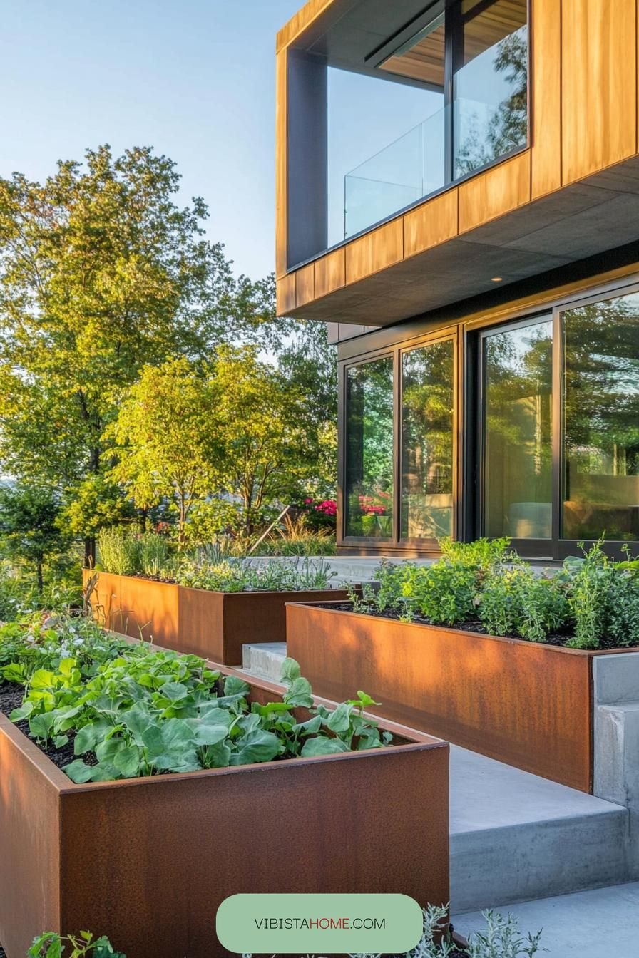 Modern Planters for Edible Gardens