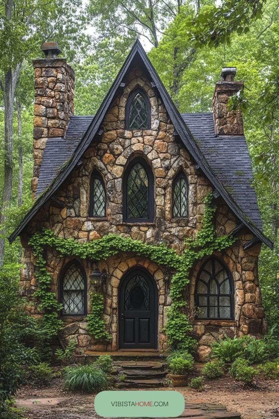 Woodland Cottage with Whimsical Character