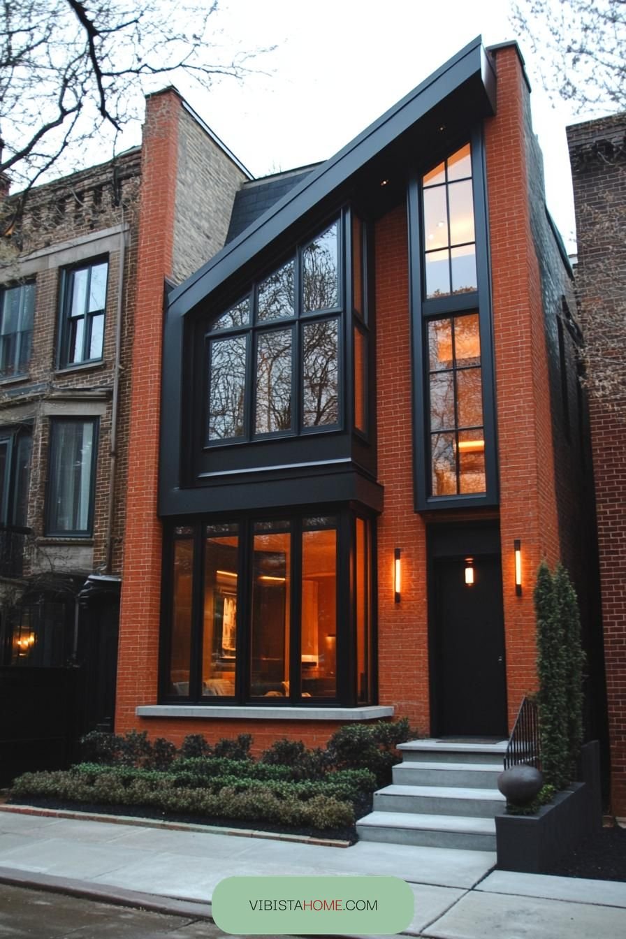 Sharp-Angled Contemporary Brick Haven