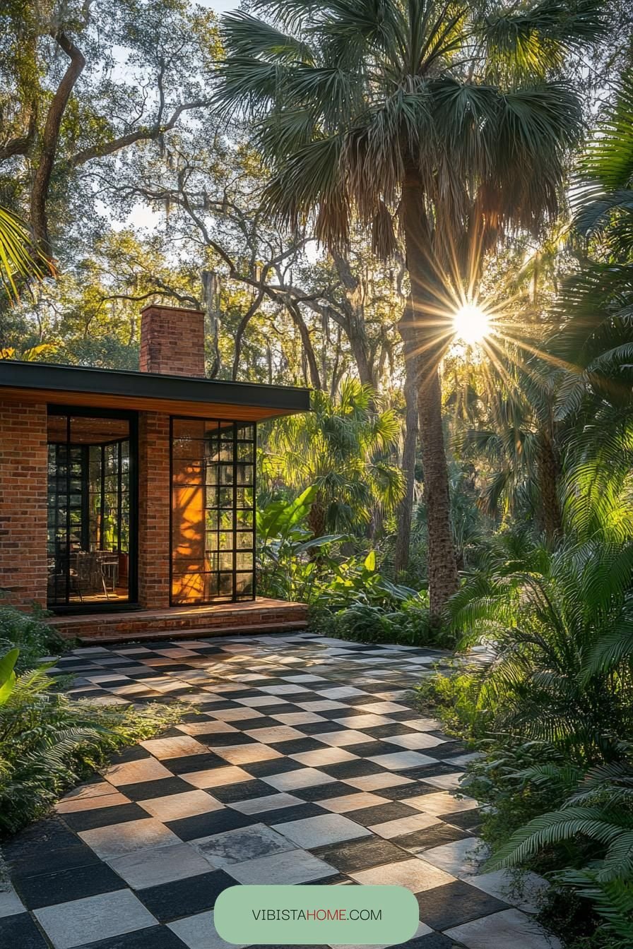Jungle Groove Brick Bungalow