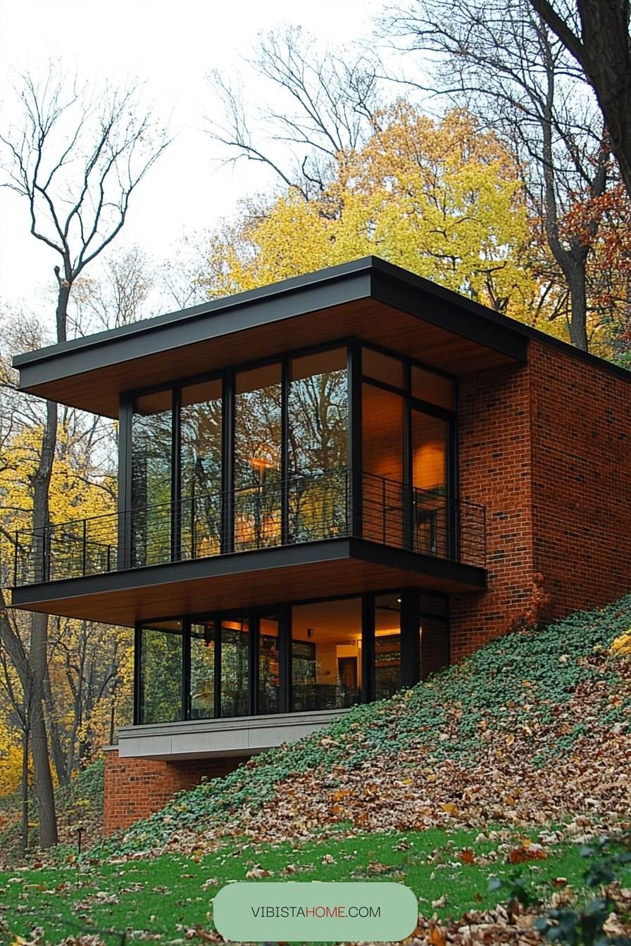Brick Retreat with Glass Grace