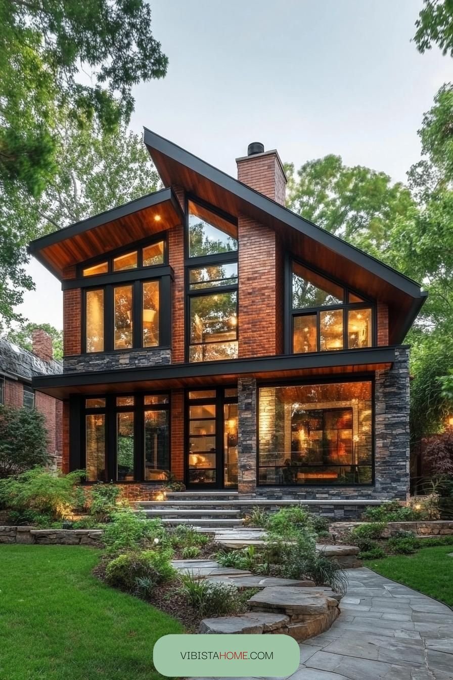 Cozy Brick Meets Contemporary