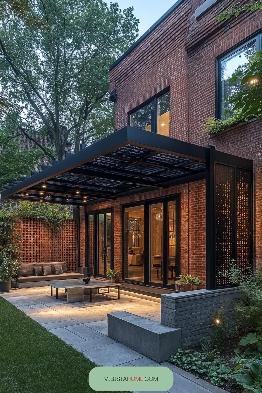 Brick Harmony on the Patio