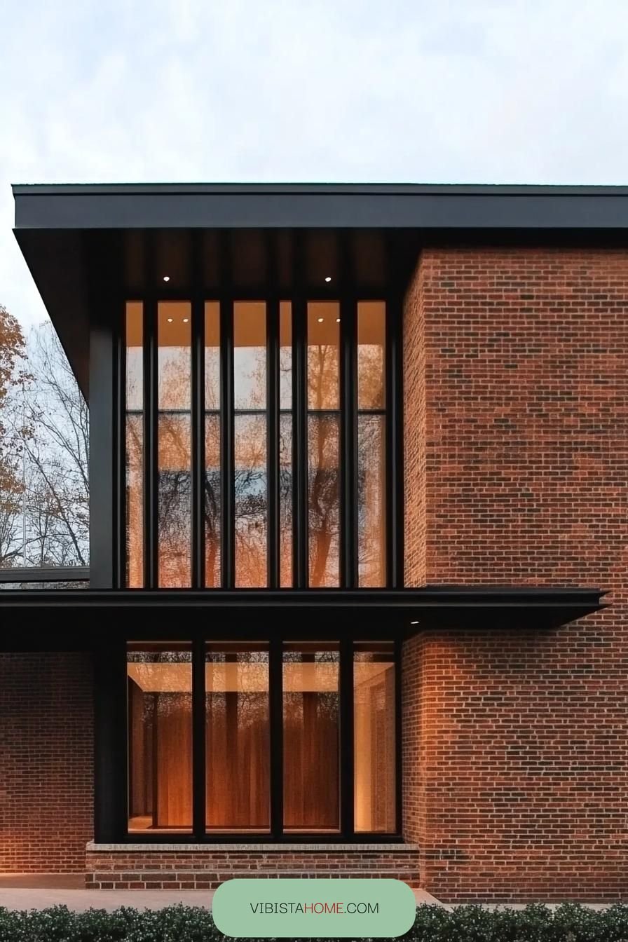 Brick Charm with Modern Lines