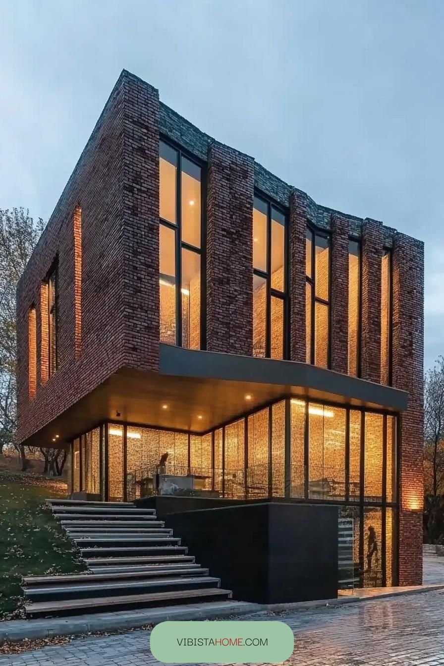 Brick Extravaganza with Grand Windows