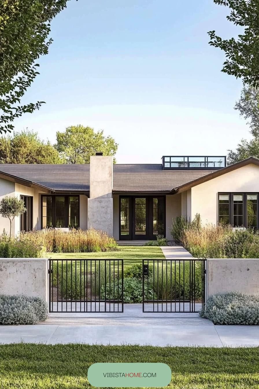Serene Modern Living on One Story