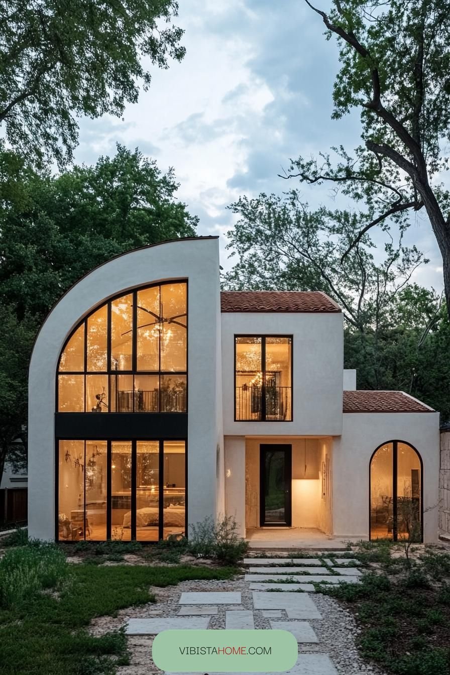 Curvy Delight: Modern Bungalow Bliss