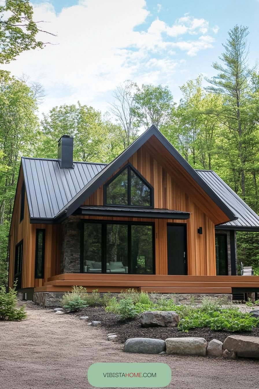 Modern Cabin Retreat in Nature's Embrace