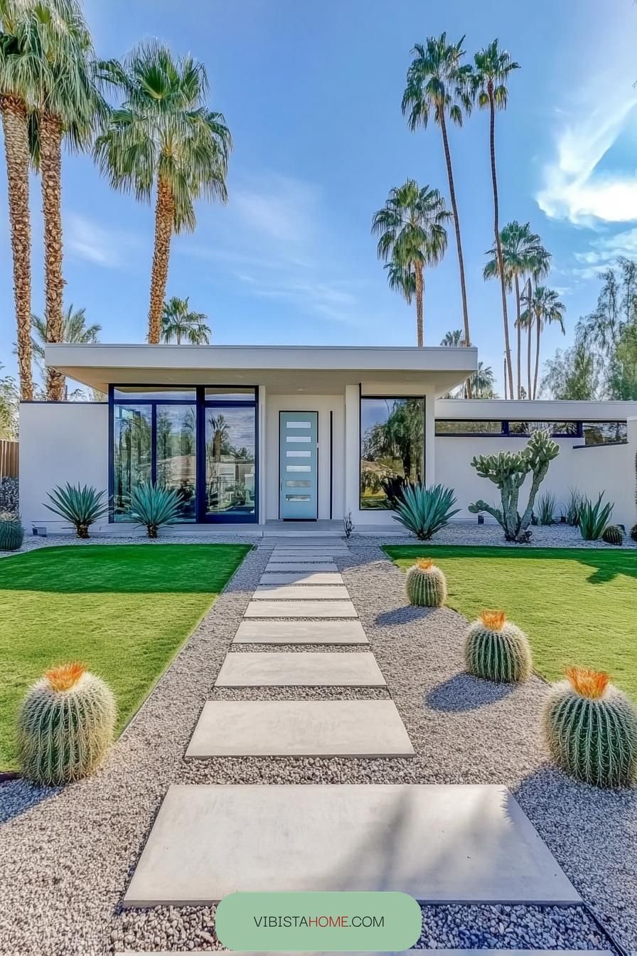 Modern Pathway Down Cactus Boulevard