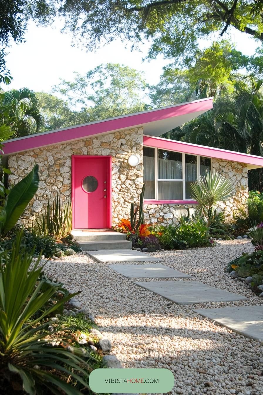 Pink-Hued Candy-Coated Cottage