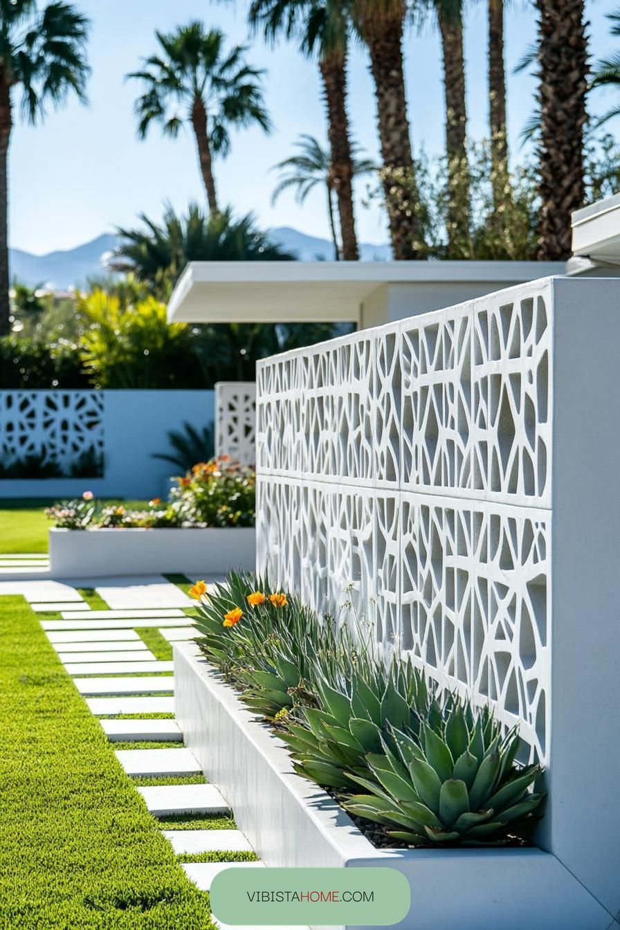 Palm Springs Geometric Foliage Harmony