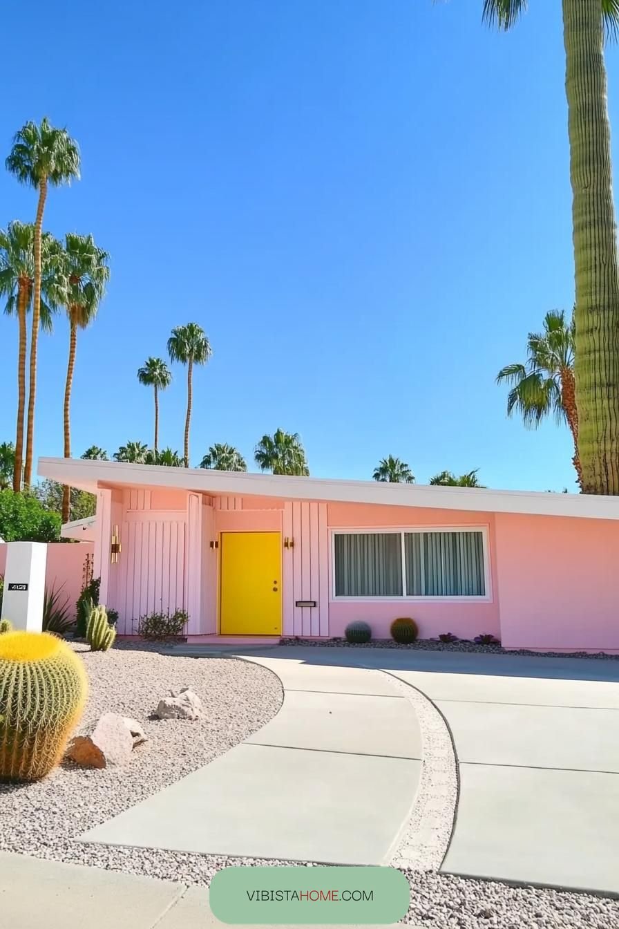 Mid-Century Whimsy in Pink Paradise