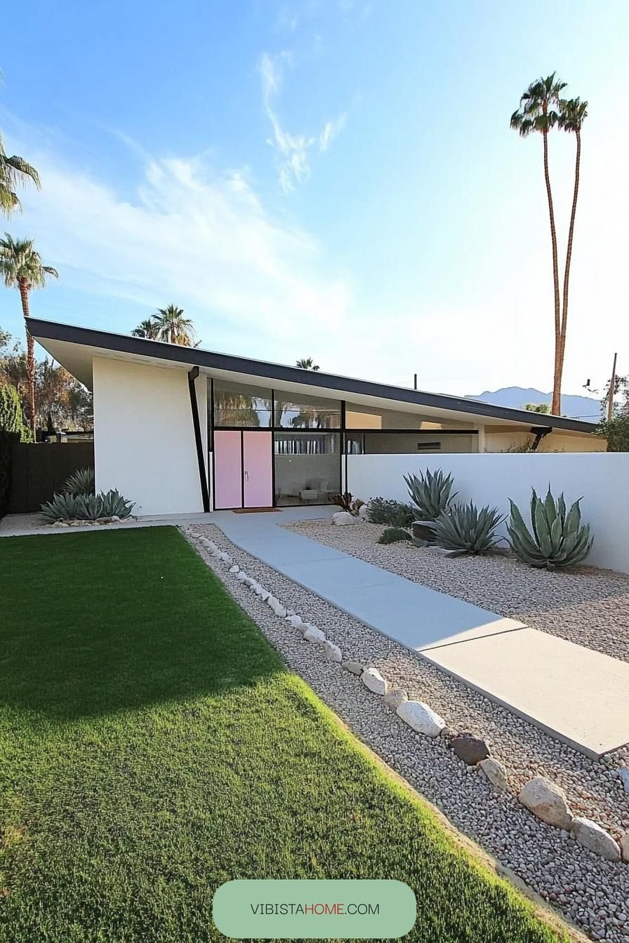 Palm Springs Bliss Behind a Pink Portal