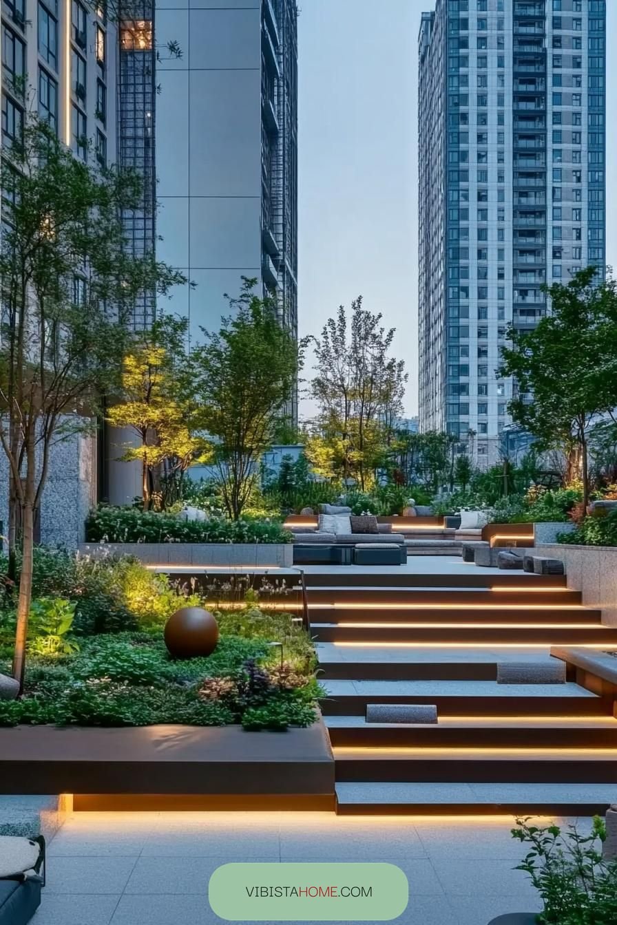 Glowing Step Urban Jungle Lounge