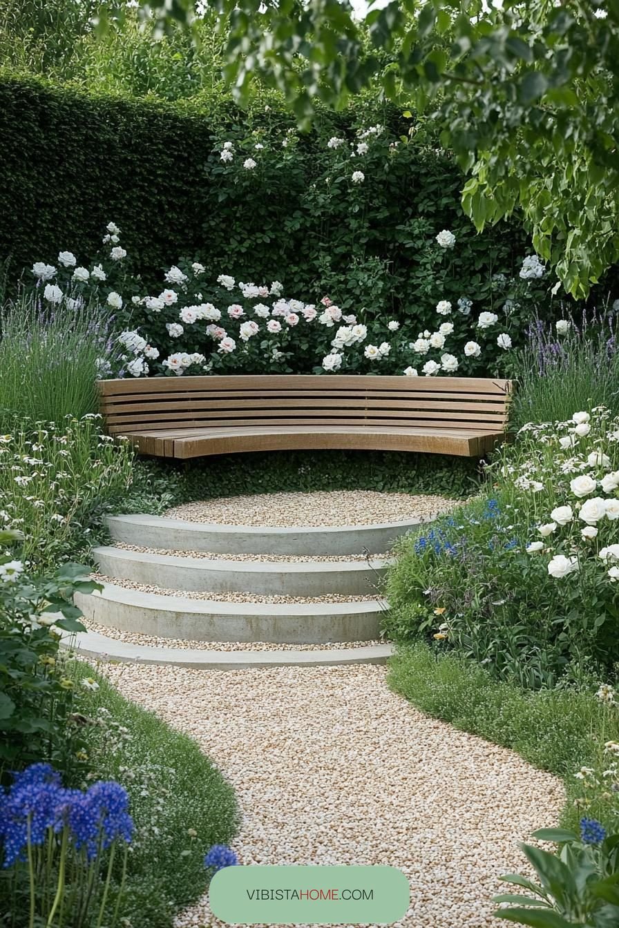 Blossoming Bench at Hidden Brookes