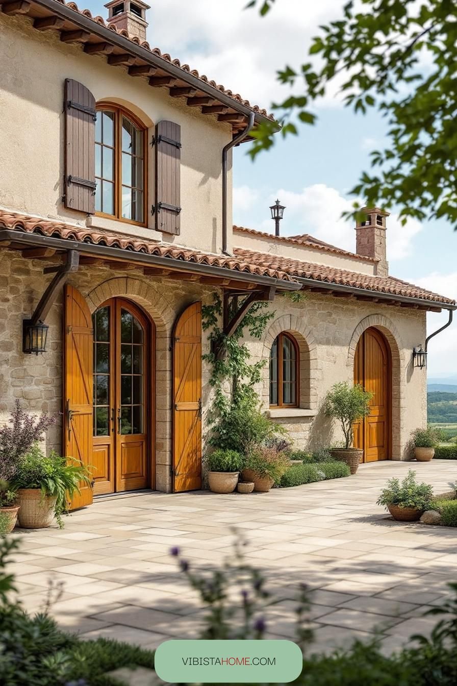 Terracotta Patterns in Italian Hills