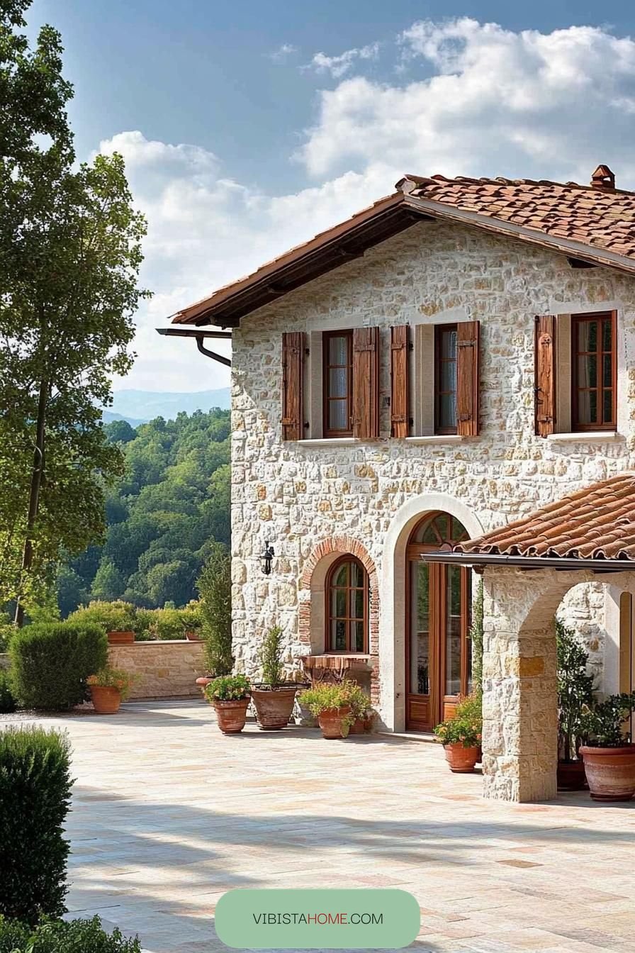Sun-Kissed Stone Farmhouse Delight