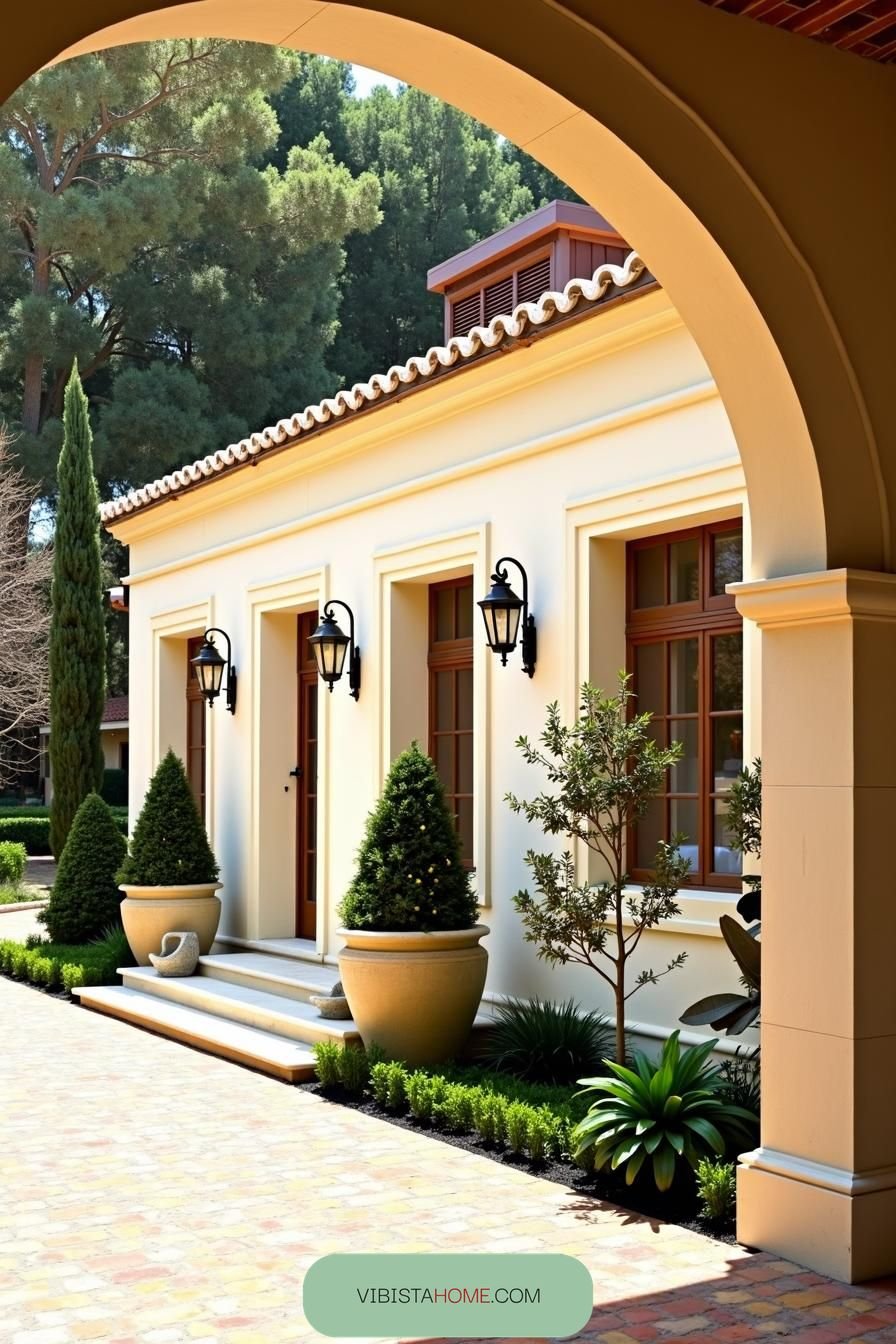 Cypress Sentry in Sunlit Elegance