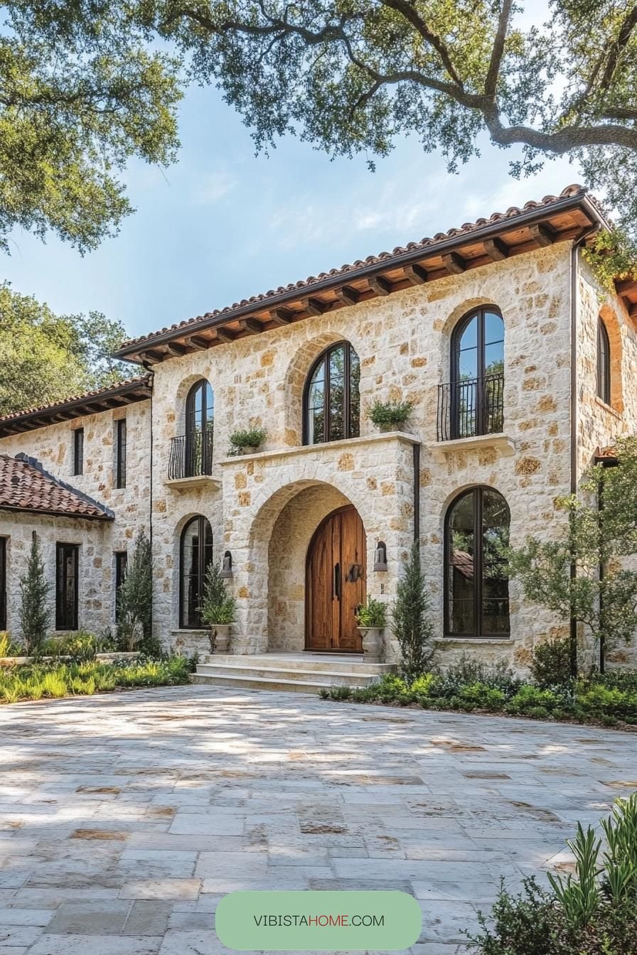 Tuscan Dream Behind a Stone Portal