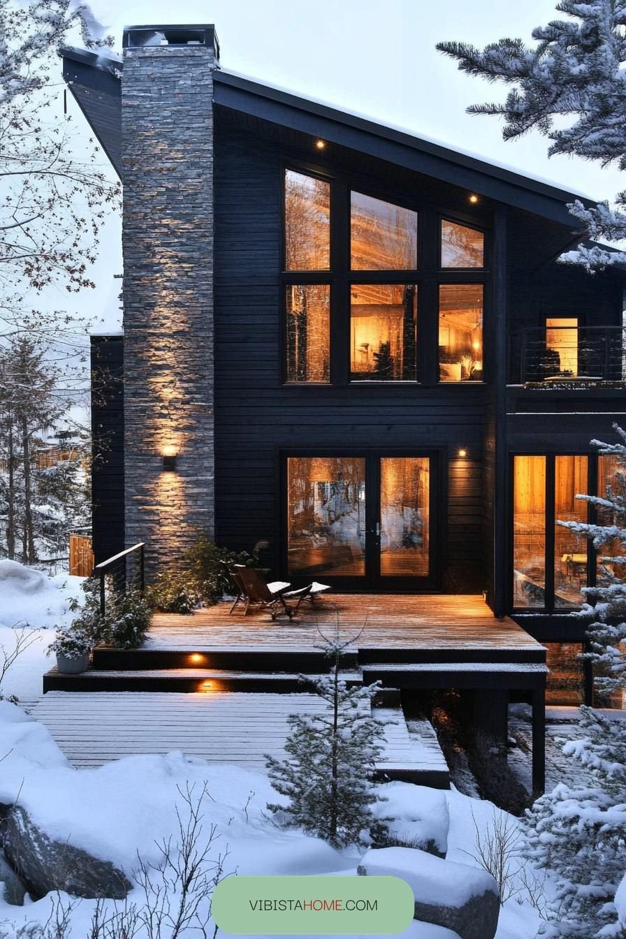 9) Scandinavian Winter Hideaway