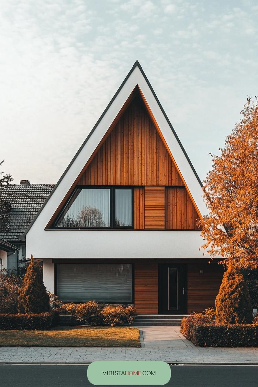 64) A-Frame Elegance, Scandinavian Modern Marvel
