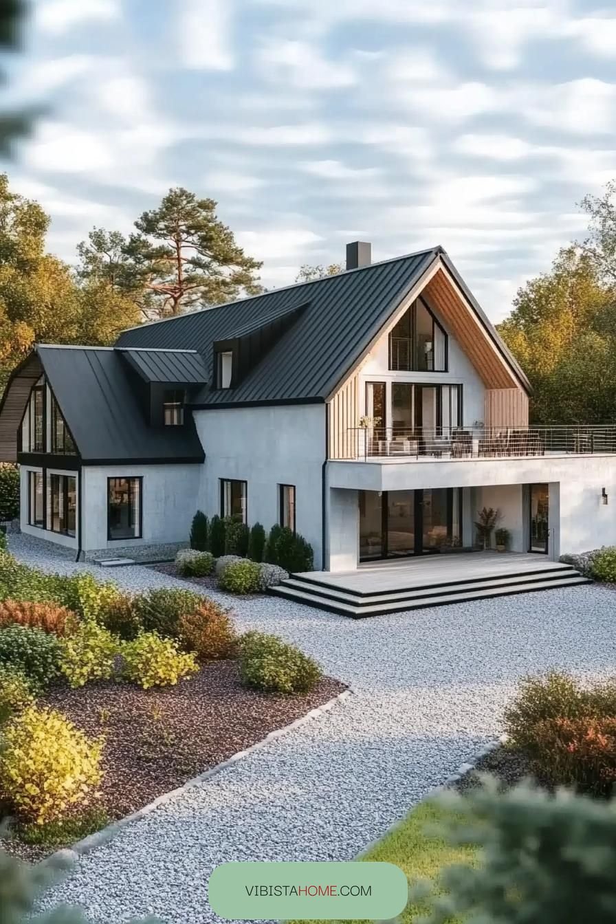 28) Modern Retreat, Scandinavian Dreamscape