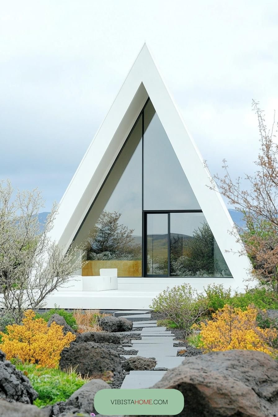 37) Triangle Retreat, Scandinavian Modern Style