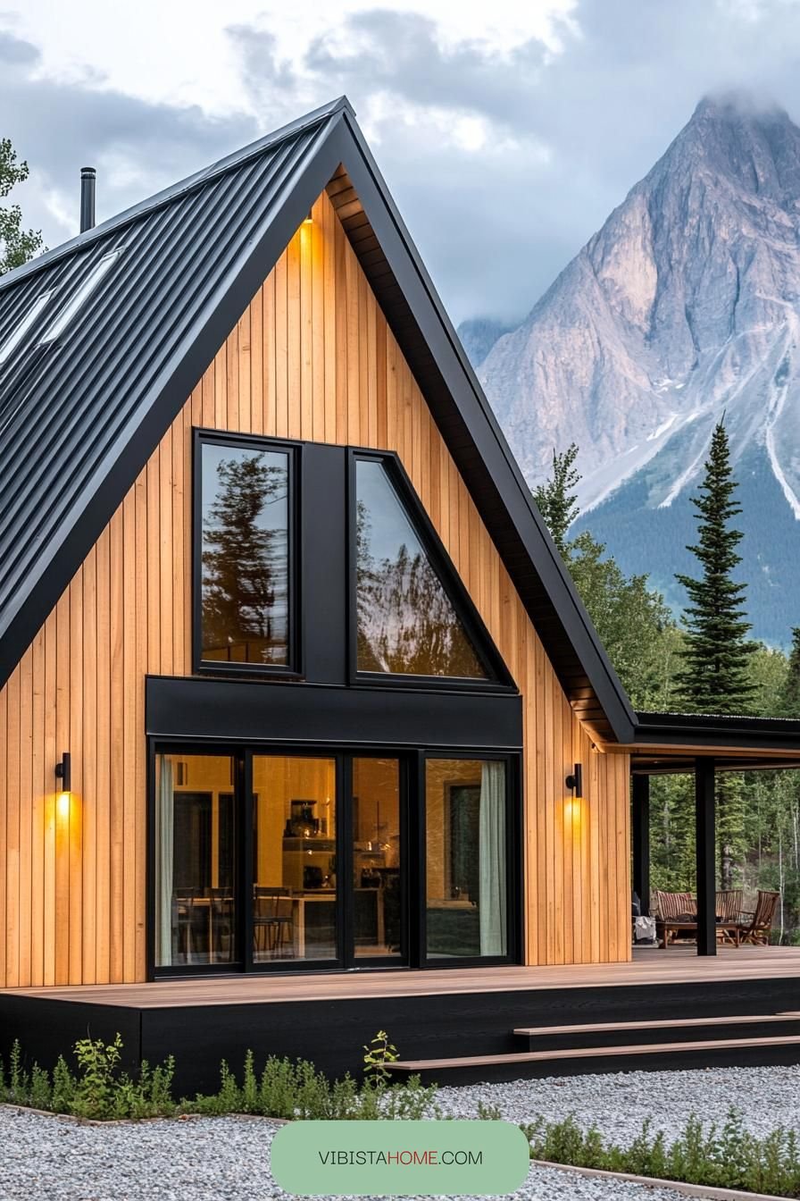 55) Scandinavian Modern Marvel in the Mountains