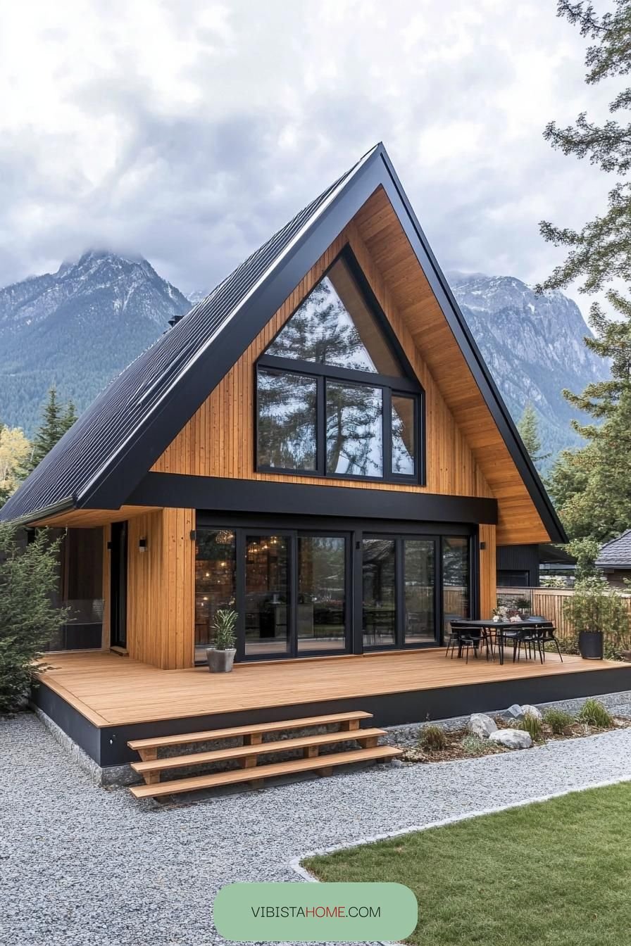 53) Mountain Retreat in Scandinavian Style