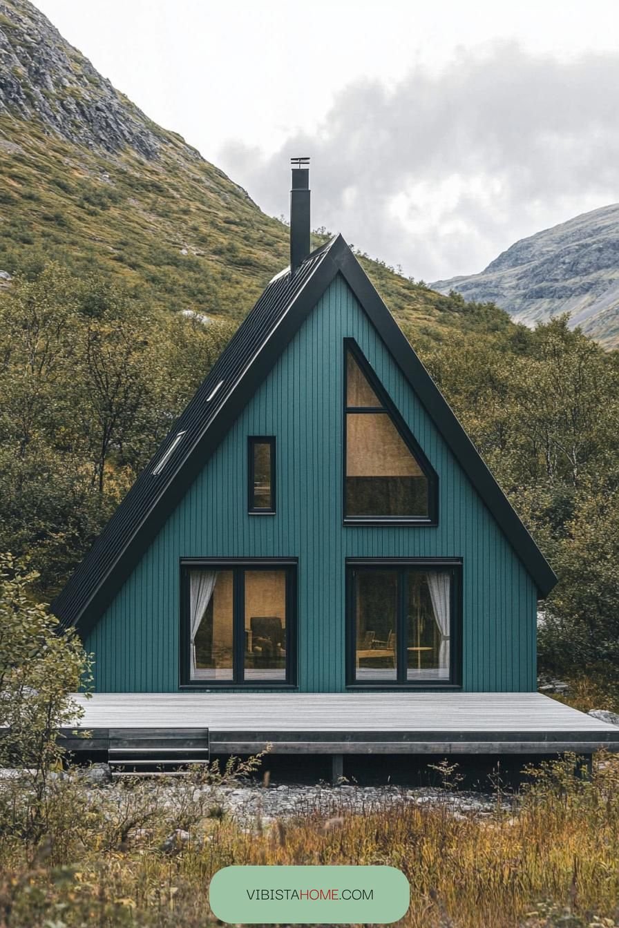 24) Scandinavian Modern House Set in Nature