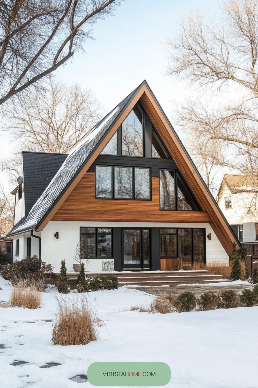 65) Sleek A-Frame Scandinavian Delight