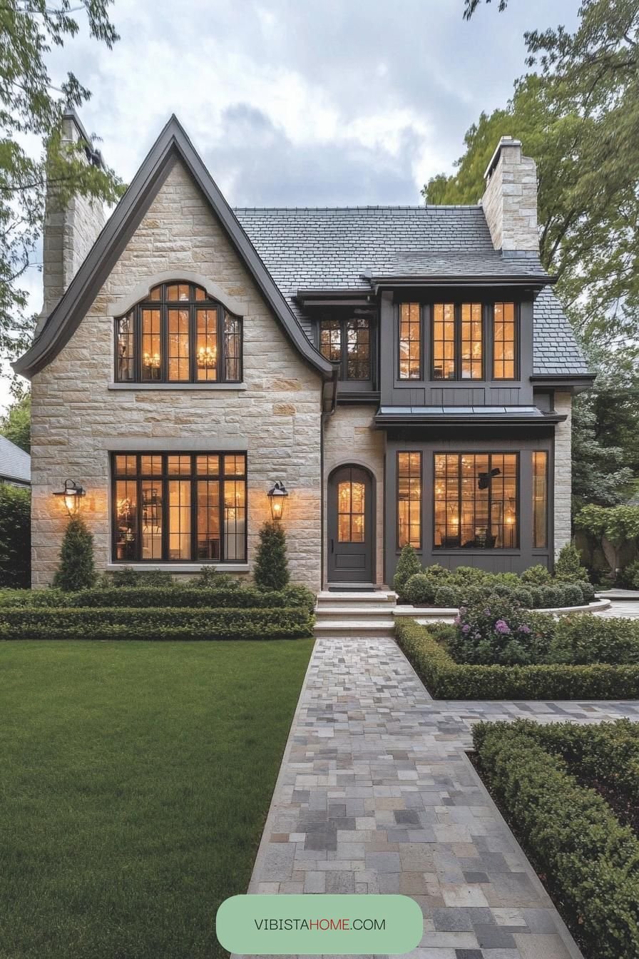 Glowing Charm in a Quaint Stone Residence