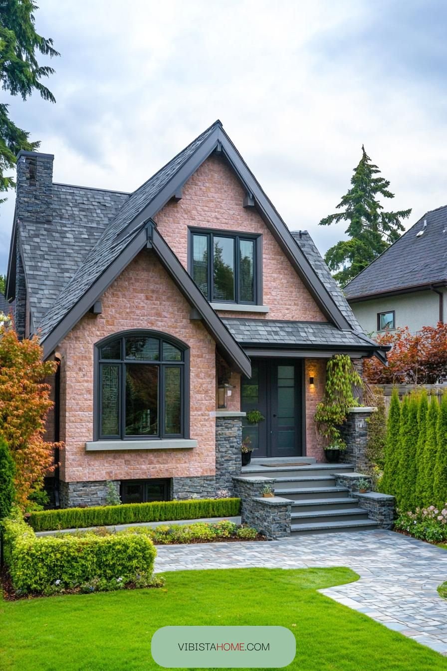 Gabled Smile Stone Cottage Charm