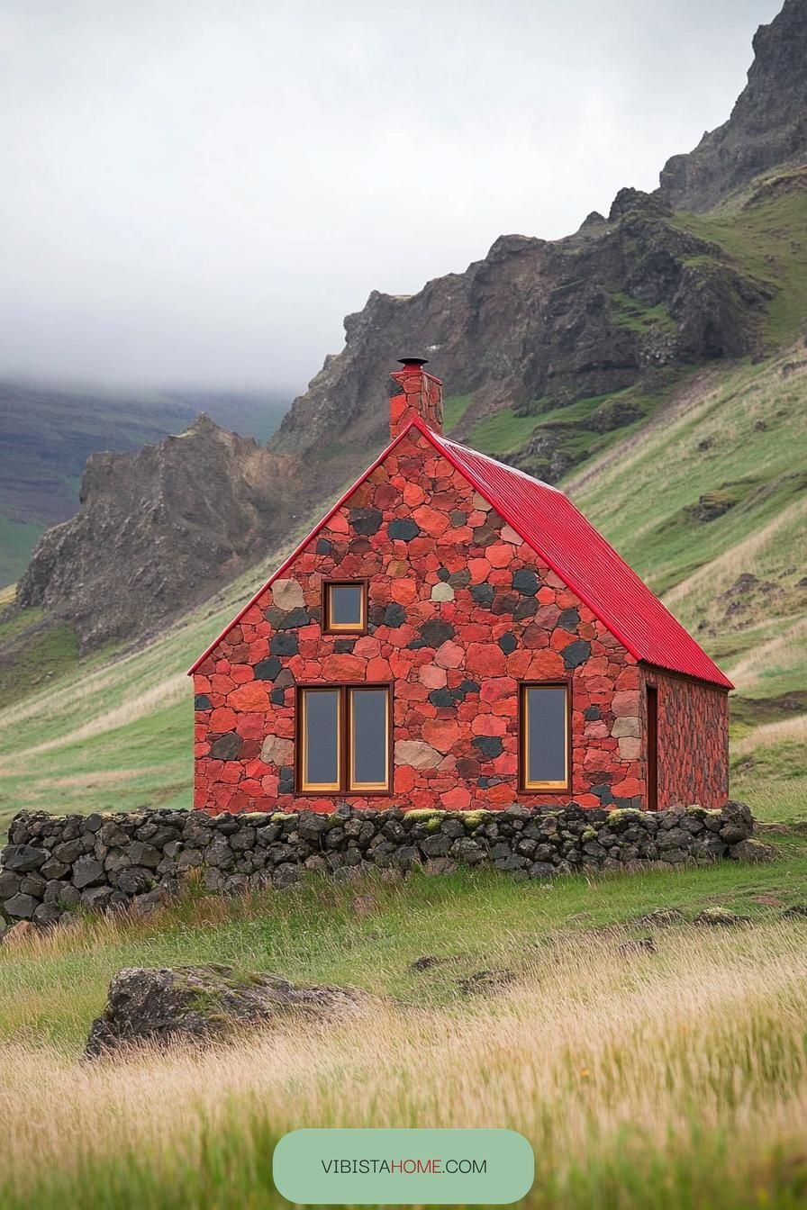 Volcano Cottage Amid Rugged Peaks