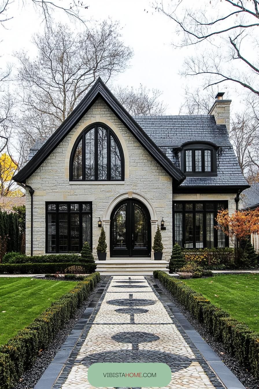 Cartoon Character Windows Stone Manor