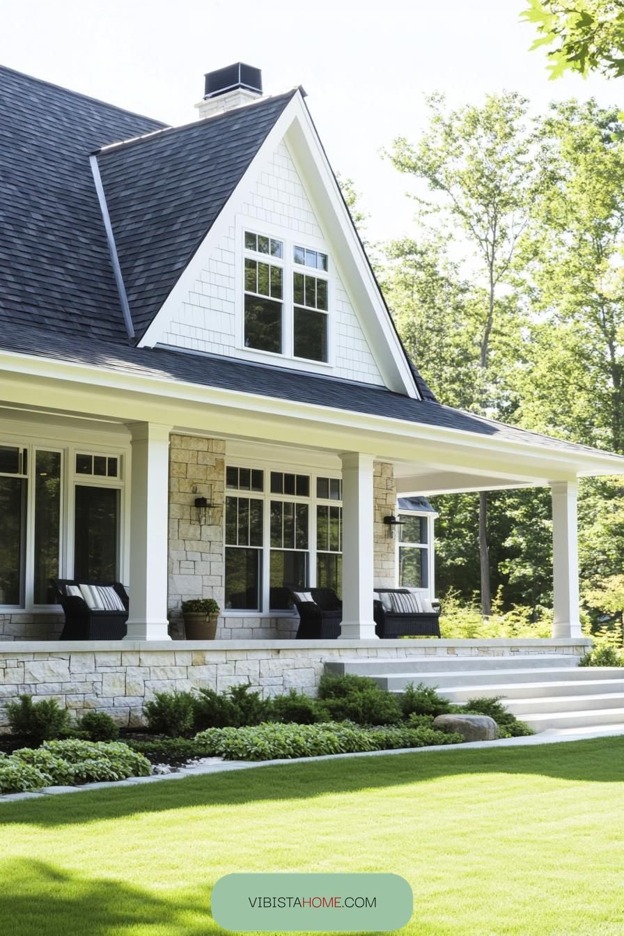 Verdant Blanket Stone Porch Palace