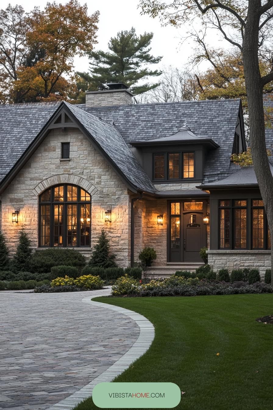 Curved Vista Stone Abode