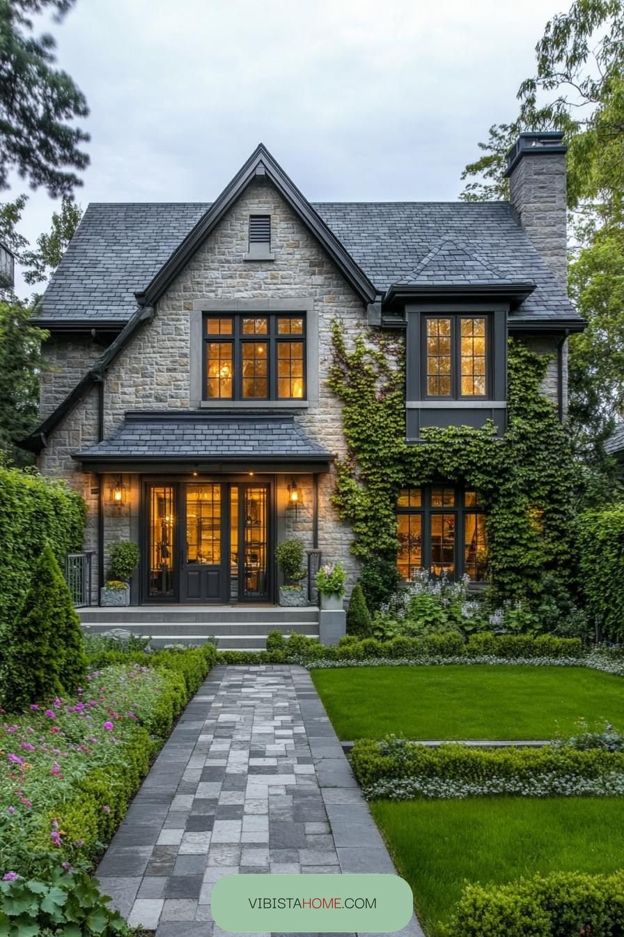 Ivy Adornment on an Enchanting Stone Gem