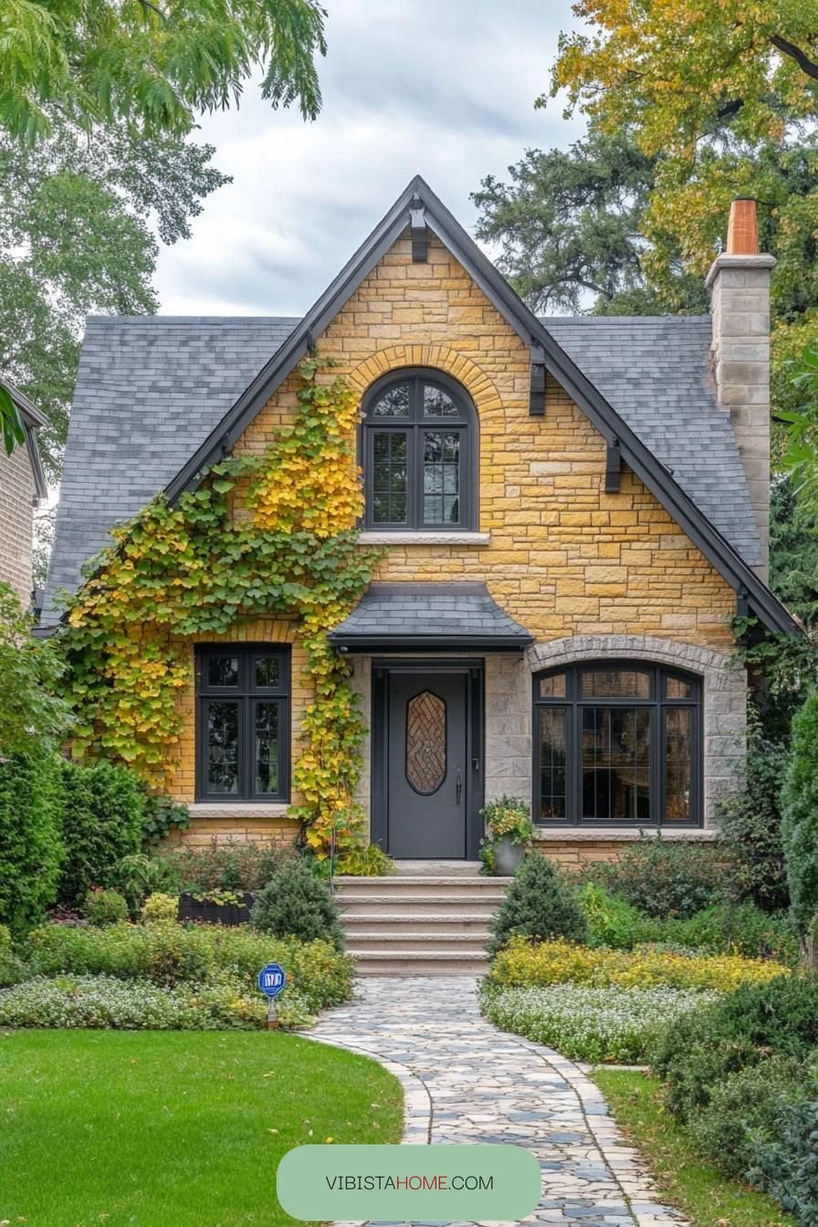 Leafy Hug for a Stone Cottage