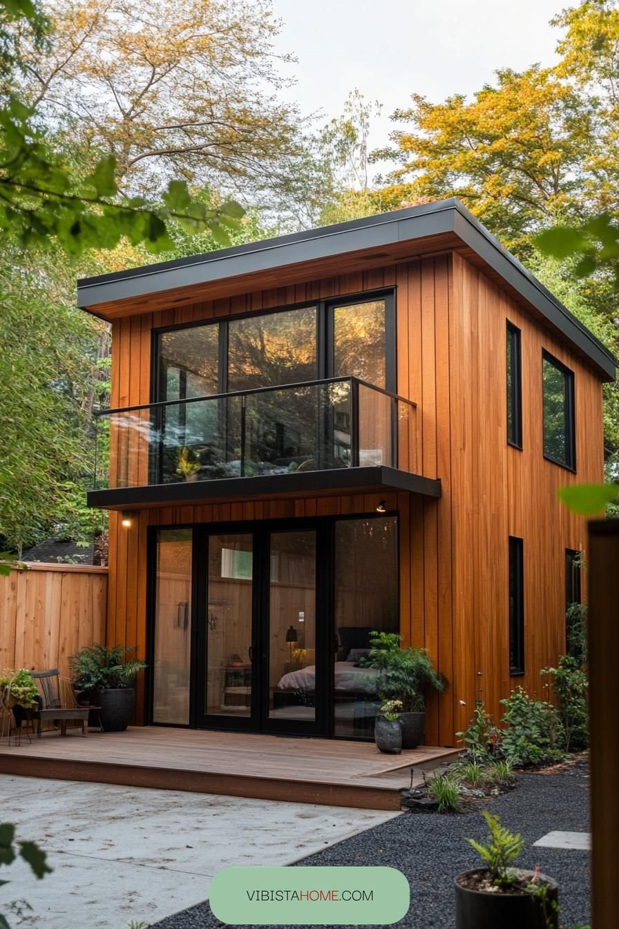 Wooden Loft Nest, Contemporary Style