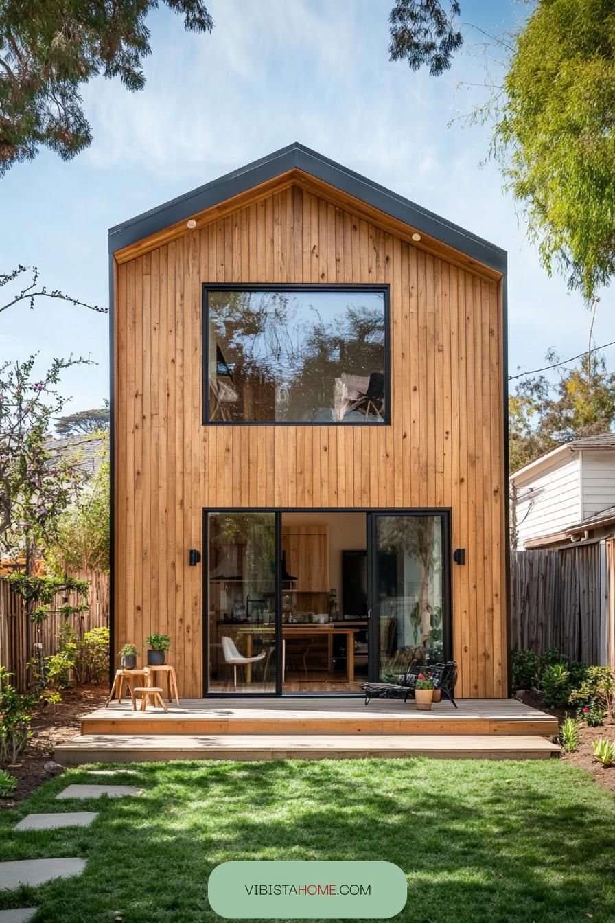 Gabled Cedar Cabin with Chic Style