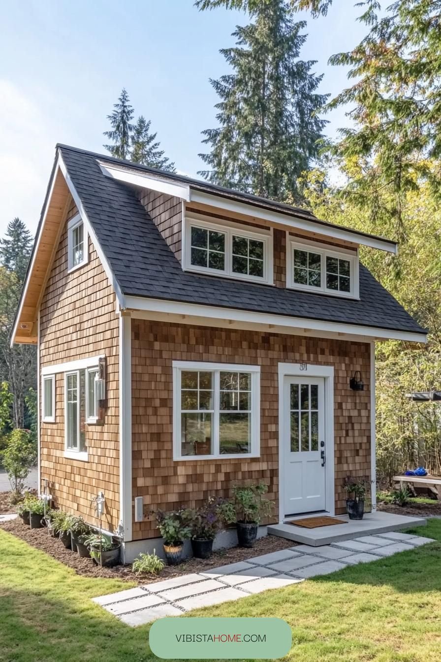 Cozy Escape in Cedar Stripes