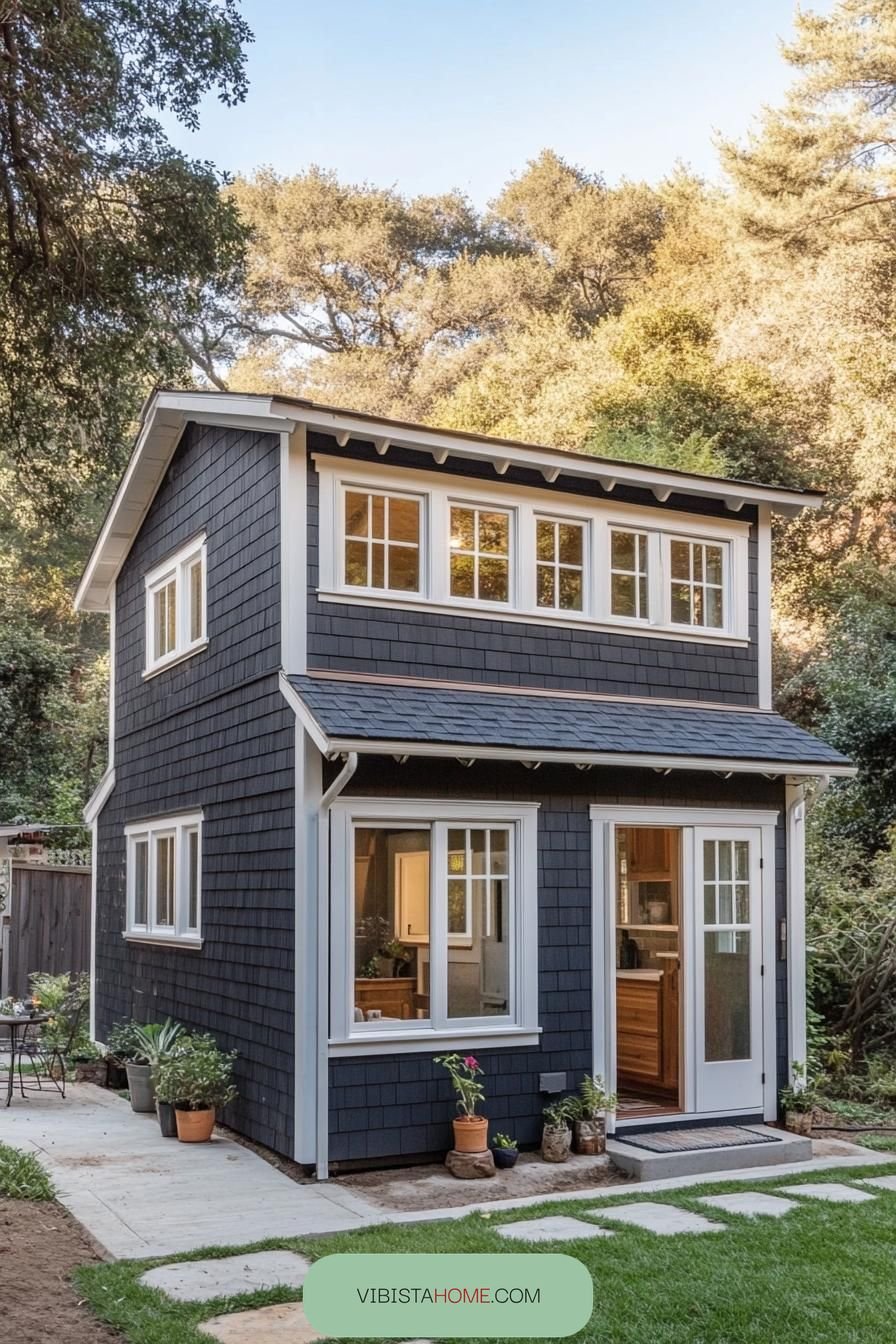 Cozy Nest of Blue Shingle Serenity
