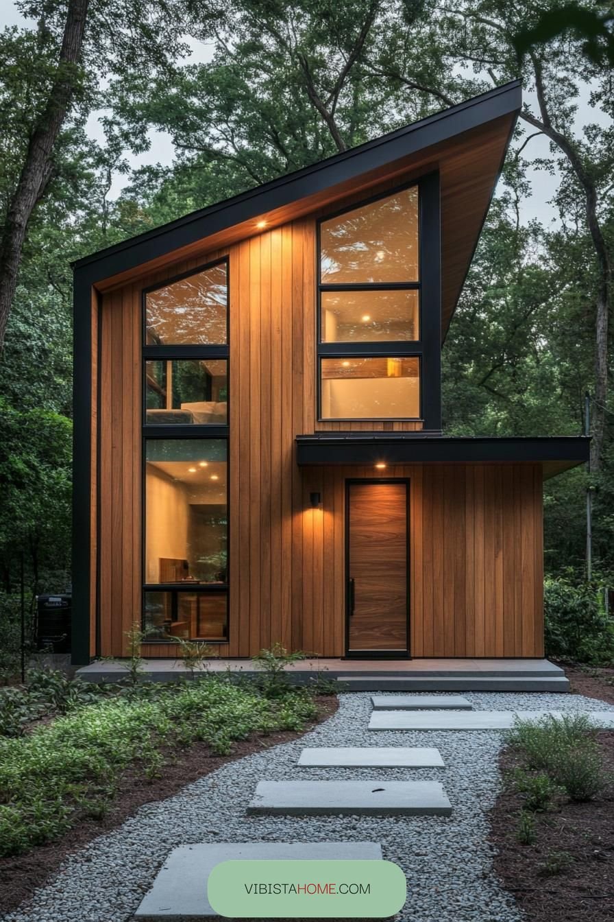 Wooden Wonder Under a Steep Roof