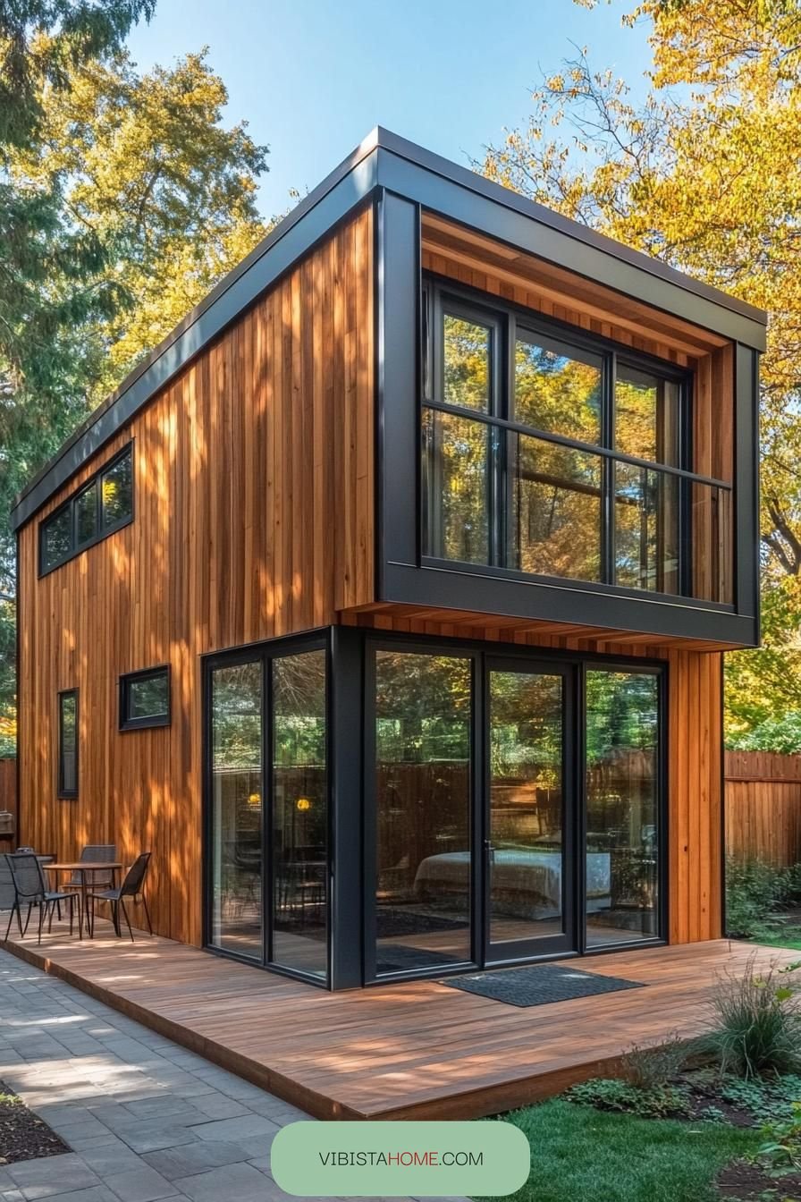 Two-Level Tiny Home Oasis Ideas