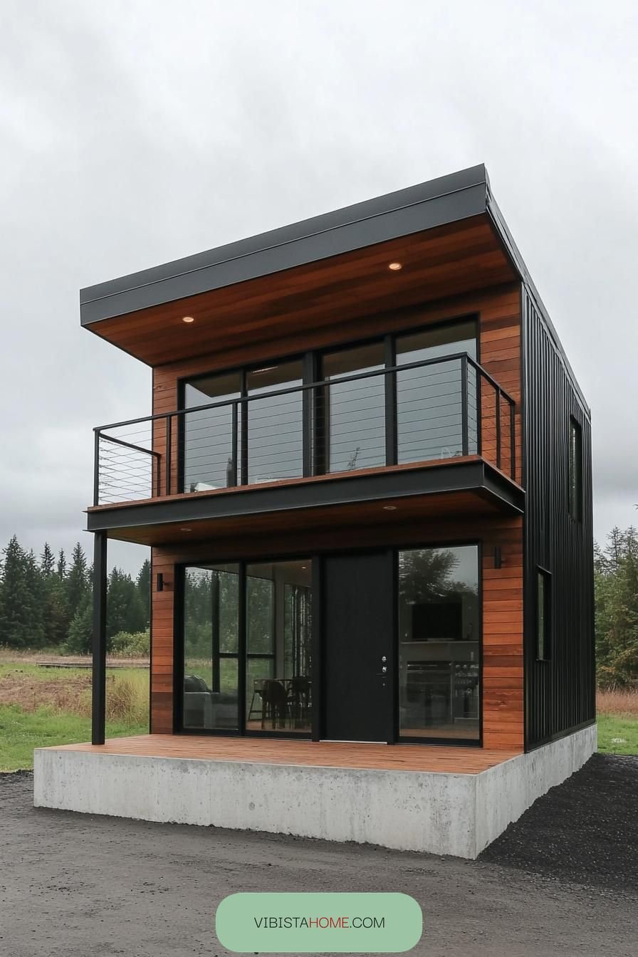 Wood and Metal Cube, Contemporary