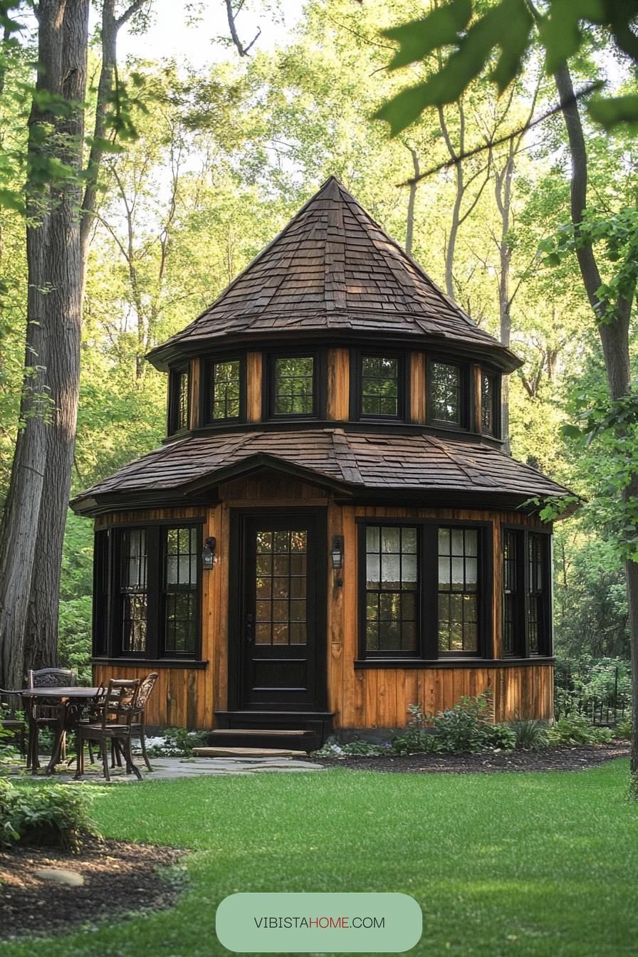 Round Timber Tower Gem
