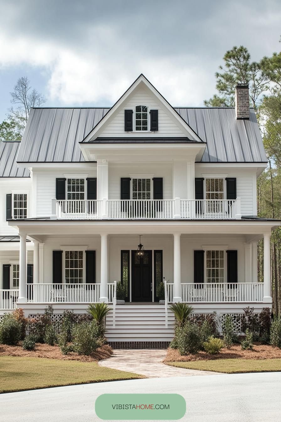 White Manor Among the Pines